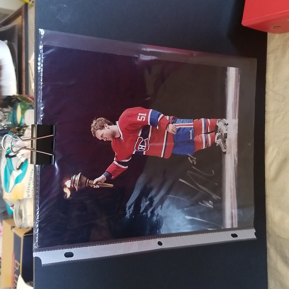 David Desharnais Autographed Colour Picture 8x10